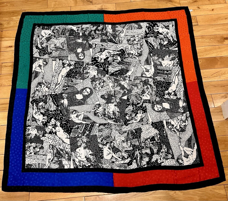 TIFFANY & CO. Vintage 1986 Large Silk “Art” Scarf 52x52 Made in Italy - Image 2 of 4