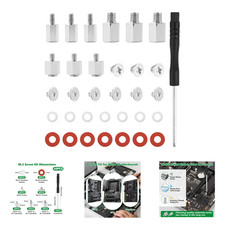 M.2 SSD Mounting Screws Kit for Asus MSI Gigabyte ASRock NVMe Standoffs Phillips