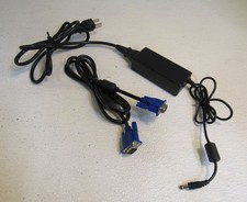 Hoioto Switching Power Adapter & Male to Male VGA Cable Black 100-240 V 50/60 Hz