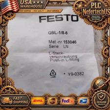 FESTO CORPORATON QSL-1/8-6 Push-in 90 deg Connector in box