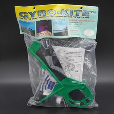 Gyro-Kite Vintage Green 1996 Wind Powered Gyroplane w/ Black Rotors- Sealed NOS