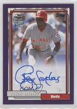 2020 Topps Archives Fan Favorites Purple 22/150 Reggie Sanders #FFA-RS Auto 0x0
