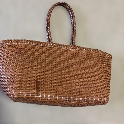 Dragon Diffusion Handbag Braided Brown Leather - Picture 2 of 5