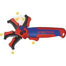 Sheathing knife total L.146mm with hook blade Knipex cutter knife