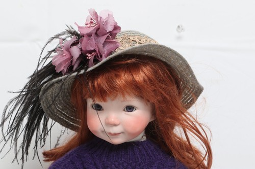 Dianna Effner BEDTIME Jenny 19" Porcelain Doll Judy Keefe OOAK Redhead Real Hair - Picture 2 of 12