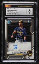 2021 Bowman Chrome Prospect Auto Jeferson Quero #CPA-JQ CSG 9 Mint Auto 06st