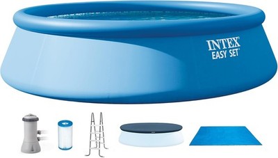 Easy Set 15 Ft X 42In above Ground Pool Set ,  round Inflatable Swimming Poo