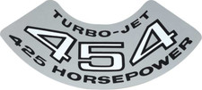 Oer Air Cleaner Decal Turbo-jet 454425 Hp Camaro Nova Chevelle Impala Corvette Oer Air Cleaner Decal Turbo-jet 454425 Hp Camaro Nova Chevelle Impala Corvette