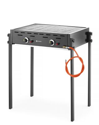 Hendi Gas-Grill Roast-Master Pro aus Edelstahl inkl. Grill Schwarz NEU