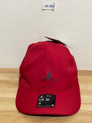 Air Jordan Dri-Fit Red Unstructured Curved Bill Cap Hat