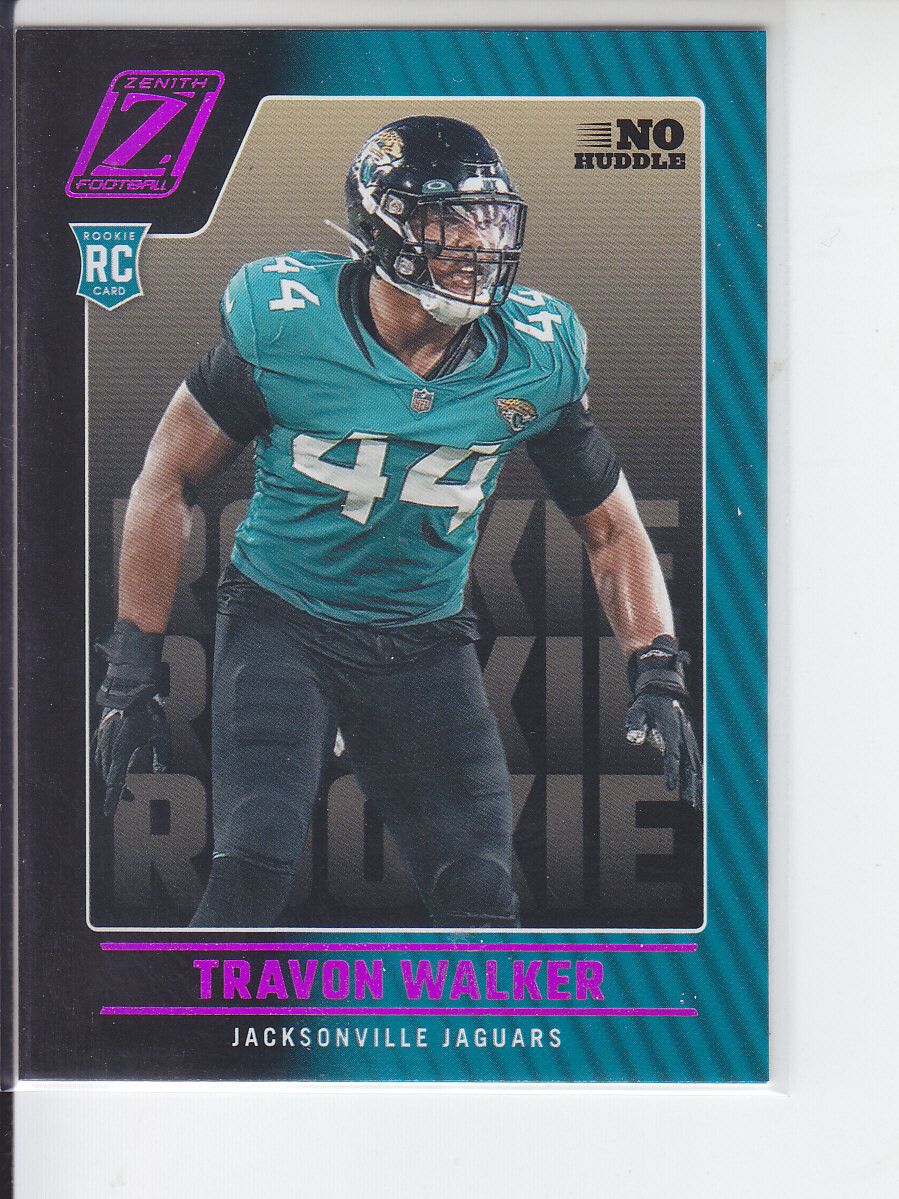 2022 Panini Zenith Travon Walker RC No Huddle Purple Parallel Jaguars #125