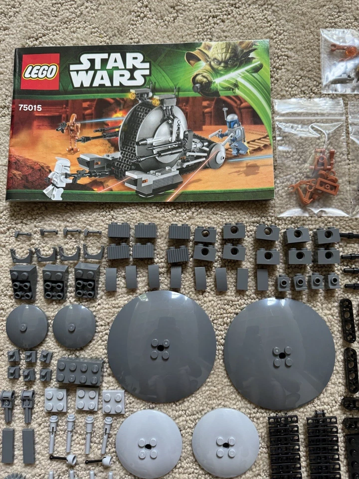 LEGO Star Wars 75015 CORPORATE ALLIANCE TANK DROID JANGO FETT COMPLETE PRISTINE - Image 2 of 4