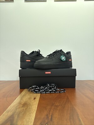 Nike x Supreme Air Force 1 Low SP Black, EU 42