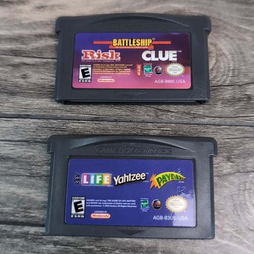 2 GBA Risk Battleship Clue Life Yahtzee Payday Nintendo Game Boy Advance - Picture 2 of 9
