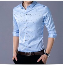 Camisa Con Botones Para Hombres Ropa De Vestir Dise o Elegante Manga Larga Lujo
