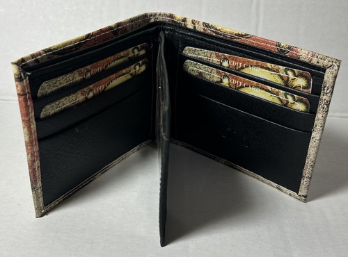 New Mens Bifold Wallet Picture Skull printed exotic wallet with a gift box - Picture 4 of 4