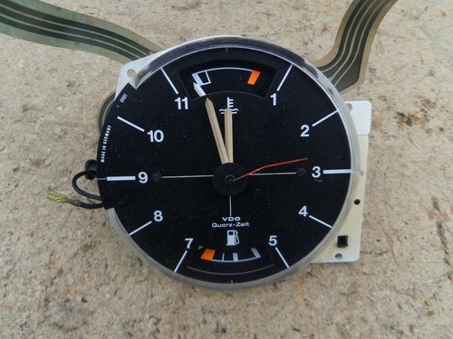 VW Golf Scirocco 1 I Zeituhr Tankanzeige Temperaturanzeige VDO Kienzle rund