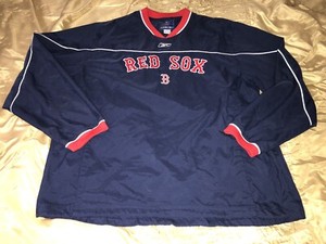 red sox pullover windbreaker