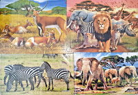 8 X Puzzle Tierwelten | Ca. 28 X 21 Cm | Geburtstag Mitgebsel Tombola Kinder Ovp
