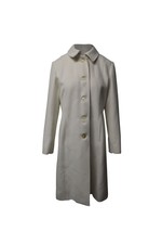 Aquascutum Great Coat In Cream Angora Wool Intl