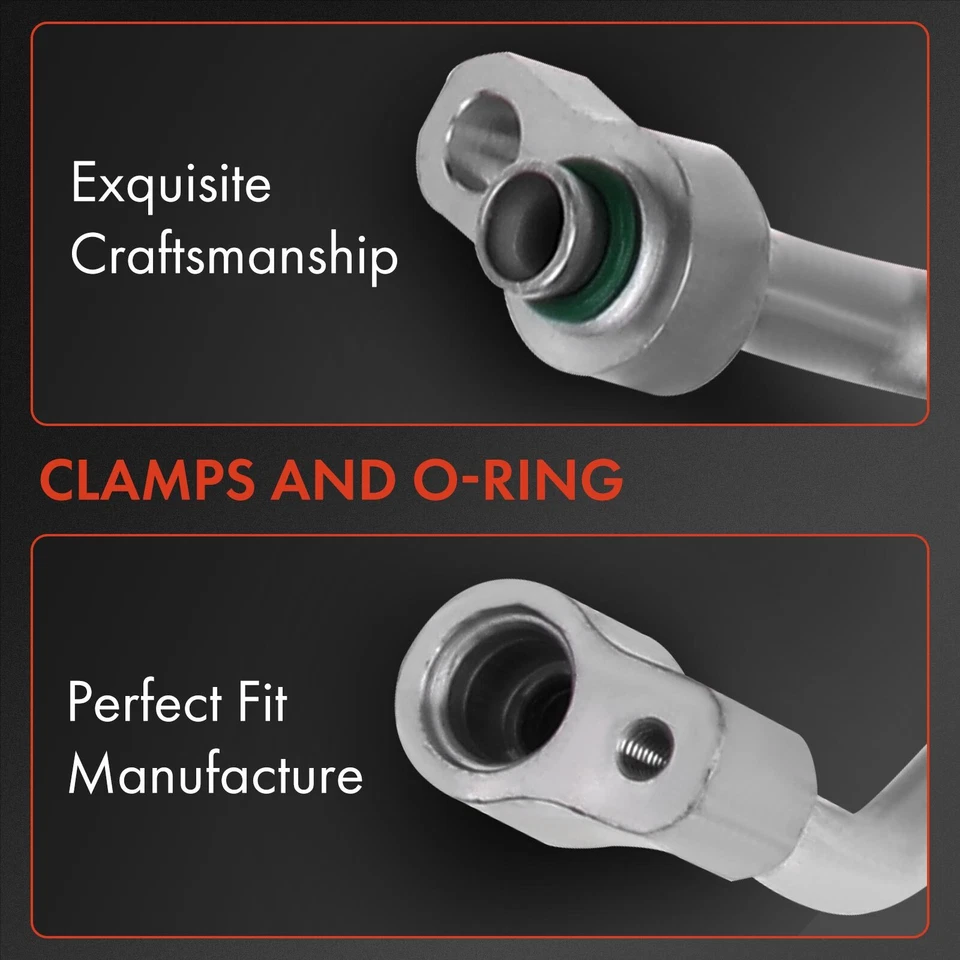 Conjunto de succión y descarga de manguera de aire acondicionado A-Premium para Hyundai Accent 2000-2002 1,5 L Foto 3 de 4