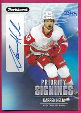 2021-22 Upper Deck Parkhurst Priority Signings DARREN HELM Autograph 05/50