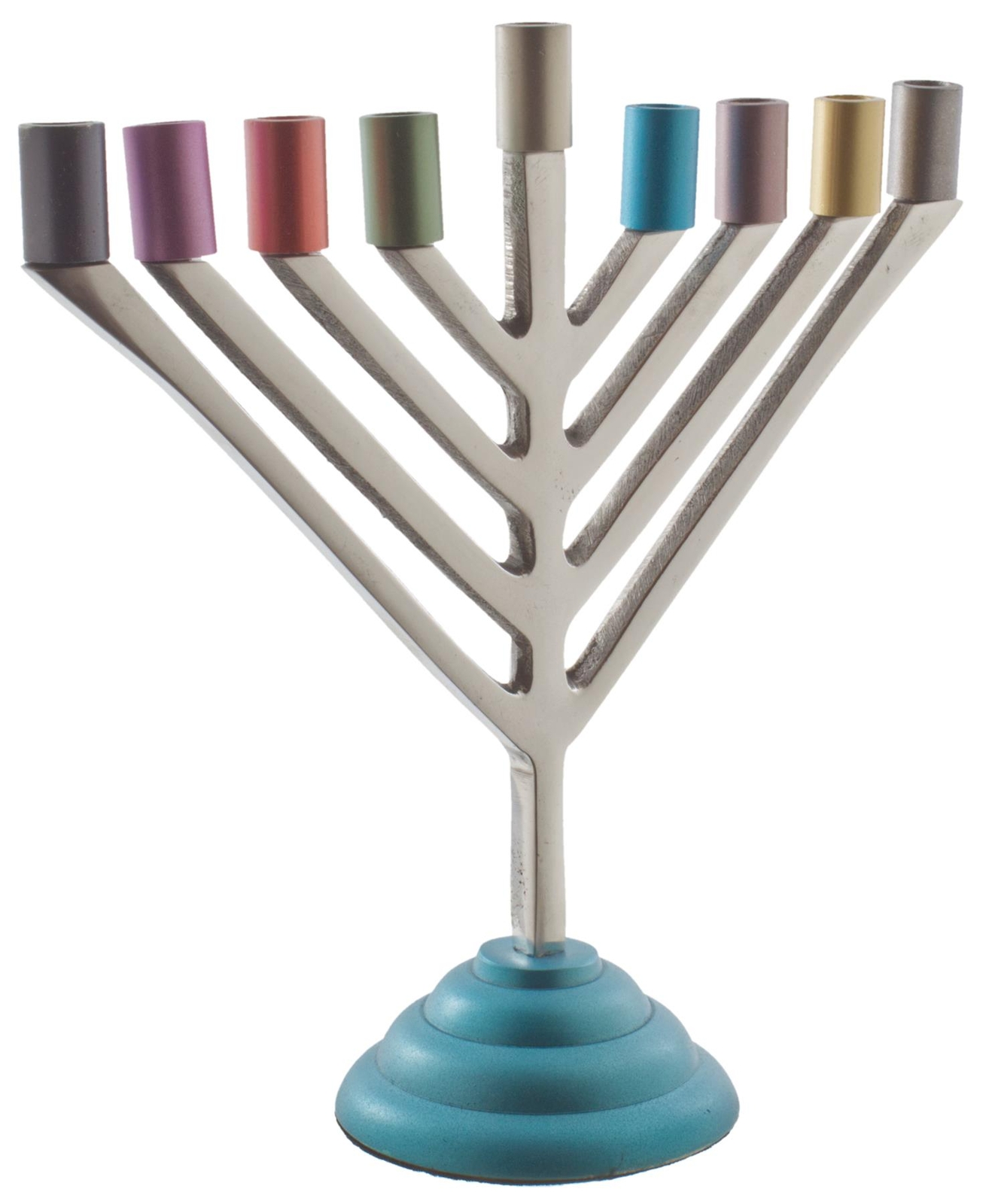 ART Judaica Hanukkah Menorah with 9 Branches Multicolour 19cm Chanukah UK45364