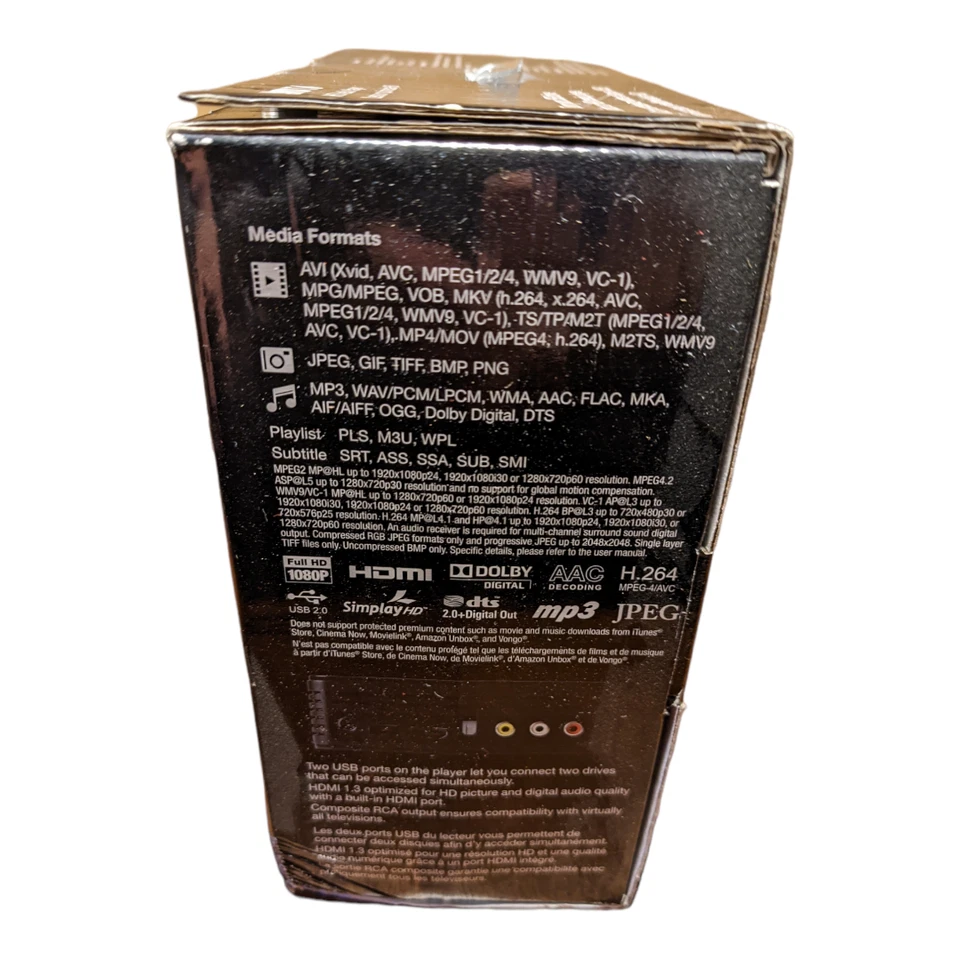 Western Digital WD TV HD Media Streaming Player WDBABF0000NBK 1080P HDMI G2U - Image 3 of 4