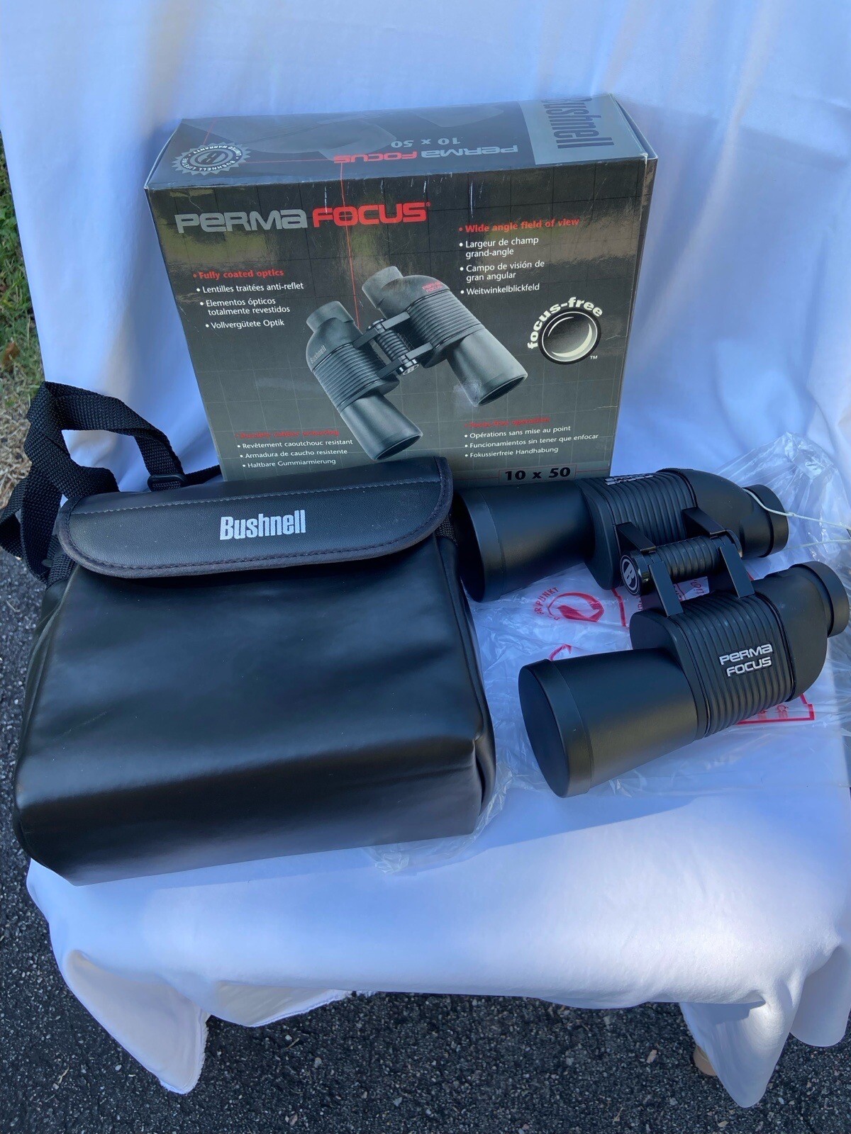 Bushnell Perma Focus Binoculars 10x50 In Original Box eBay
