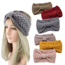 Women Knitted Knot Headband Head Wrap Hair Band Warm Crochet Hair Accessories