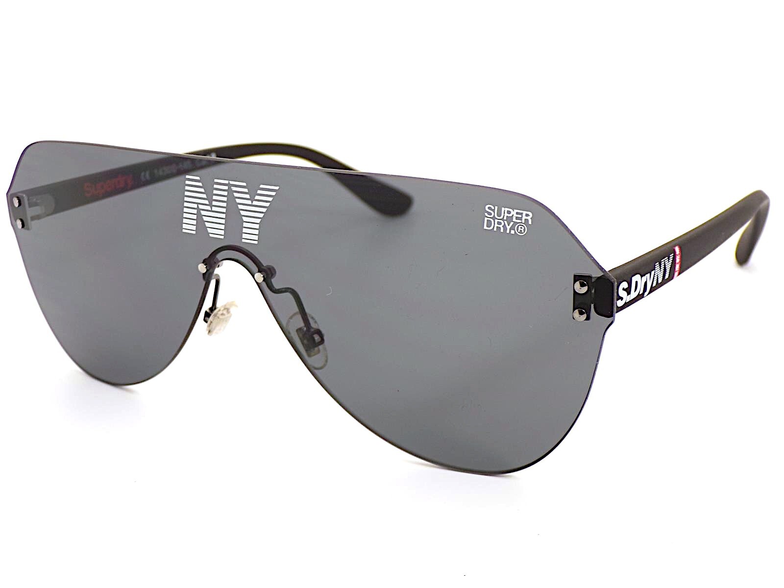 Superdry Monovector Visor Sunglasses Matte Black with Dark Grey CAT.3 Lens 127