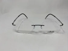 SILHOUETTE RIMLESS TITANIUM EYEGLASS AUSTRIA 5521 EQ 9040 53/19/150 BLACK &U74