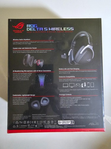 ASUS ROG Delta S Wireless Gaming Headset AI Beamforming Mic, 7.1 -55 Units - Picture 12 of 16