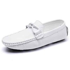 Men Leather Loafers Casual Shoes Moccasins Slip on Flats Fashion Driving Shoes