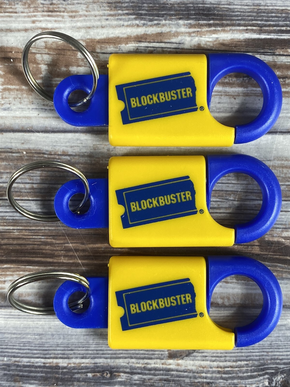 Vintage Blockbuster Video Keychain - Blue & Yellow - New Old Stock ...