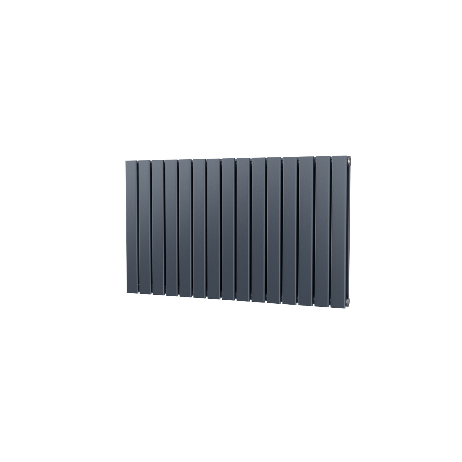 UK Radiators Anthracite Horizontal Flat Tube Designer Double Panel 600x1020mm
