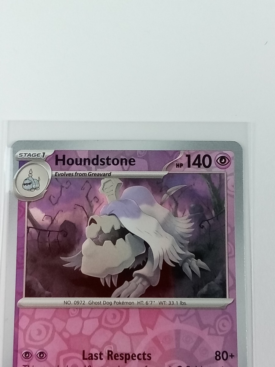 houndstone pokemon card value Houndstone HP 140 Two Fourocious Attack Rarity Pink Pokmon Card