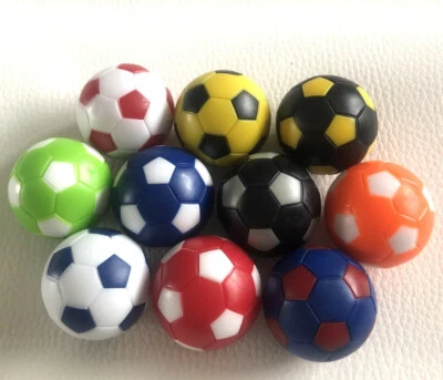 10 Kicker Bälle in 10 Top Farben Tischfussball 35 mm Standartgröße Kicker Ball