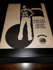 Jimmy Lewis Is That Any Way To Treat A Lady Rare Promo Poster Ad Framed!