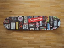 Original Supreme Stickers Skateboard red Box Logo Black Skate Deck NYC NEW