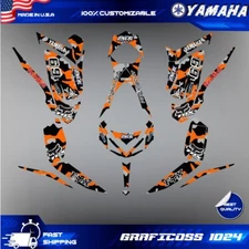 Yamaha Raptor 700 700R graphics kit 2013 2018 2020 to 2023 decals stickers atv