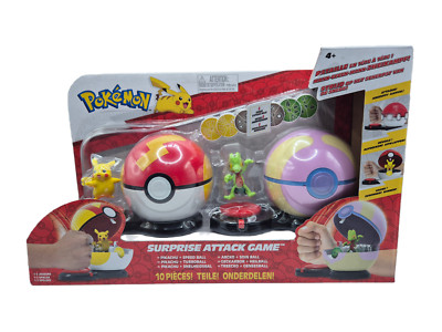 Pokémon PKW3165 - Surprise Attack Game - Pikachu vs. Geckarbor