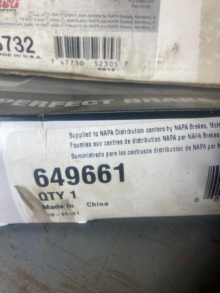 Cable de freno NAPA 649661 - delantero compatible con 96-07 Dodge Caravan 00-03 Chrysler Voyager Foto 2 de 2