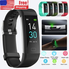 Smart Wristband Heart Rate Sleep Monitor IP68 Waterproof 5-Day Battery 0.96" TFT