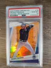2020 Panini Chronicles /17  Freddie Freeman Phoenix-Neon Orange- PSA 10 #16
