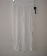 Art in Class Thin White Rayon Pants Elastic Waist