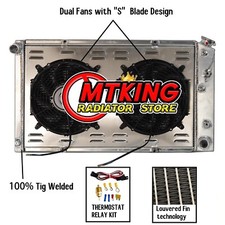 Radiator+Shroud Fan For 1968-1972 Buick Skylark LeSabre/Chevy Impala El Camino