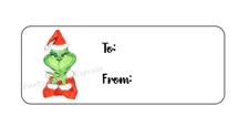 TO FROM GIFT TAGS CHRISTMAS ENVELOPE SEALS LABELS STICKERS PARTY FAVORS