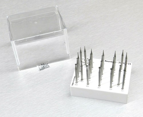 Fox Round Burs Set Jewelry Making Ball Shape Bur Fig1 Ball Burs 24 Pcs - 004-031 - Picture 2 of 9