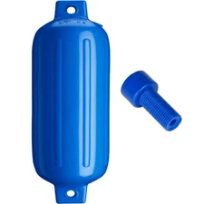 Polyform G-6 Twin Eye Fender 11" x 30" - Blue w/Adapter [G-6 BLUE W/AIR ADAPTER]